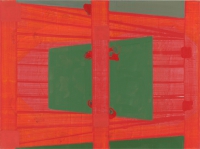 red green abstract
