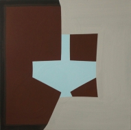 gray blue brown abstract painting